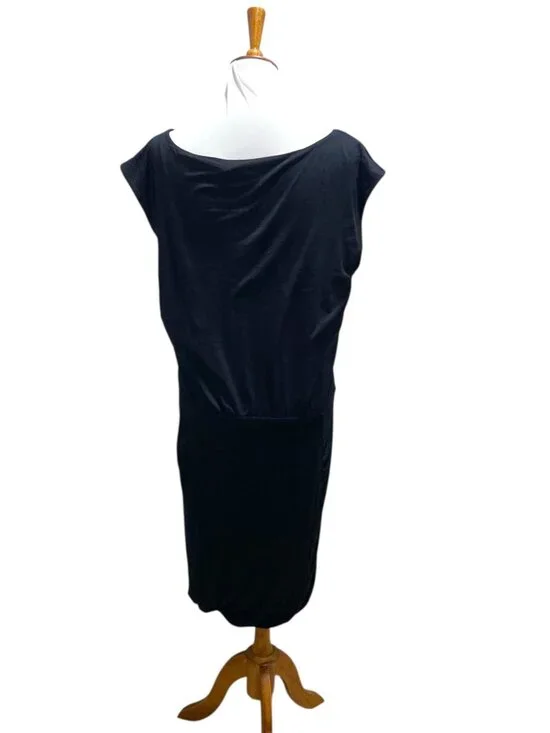 Athleta Midi Tunic Dress Black Size XL Spring Minimalist Vacation Soft Beach - Picture 13 of 15